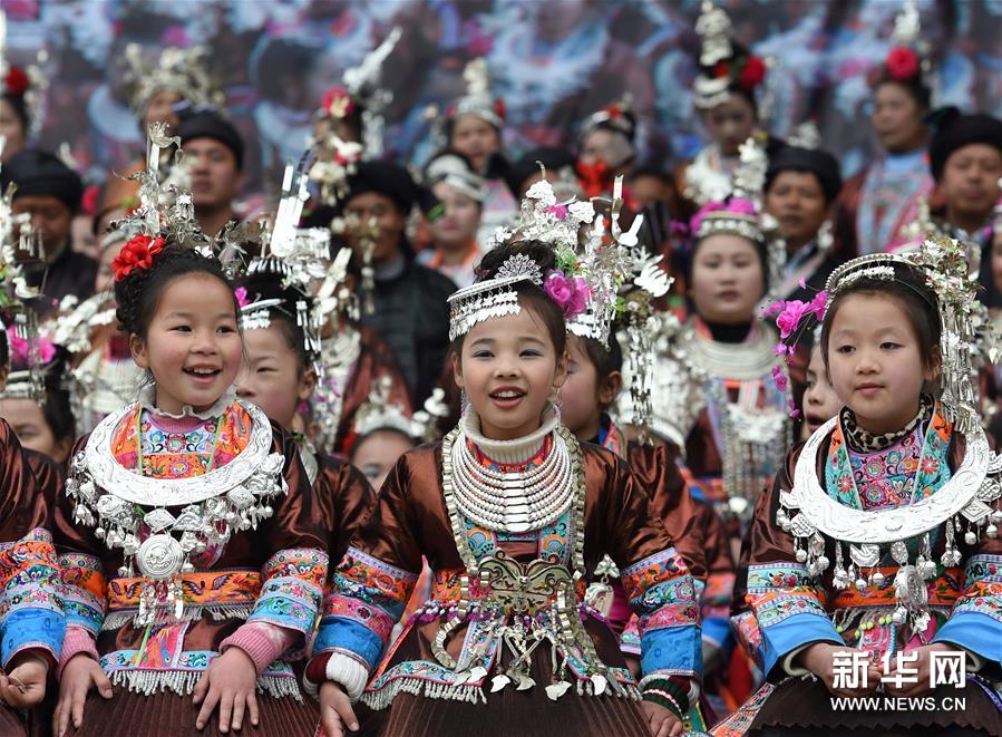 （文化）（1）广西侗乡举办“二月二”侗族大歌节